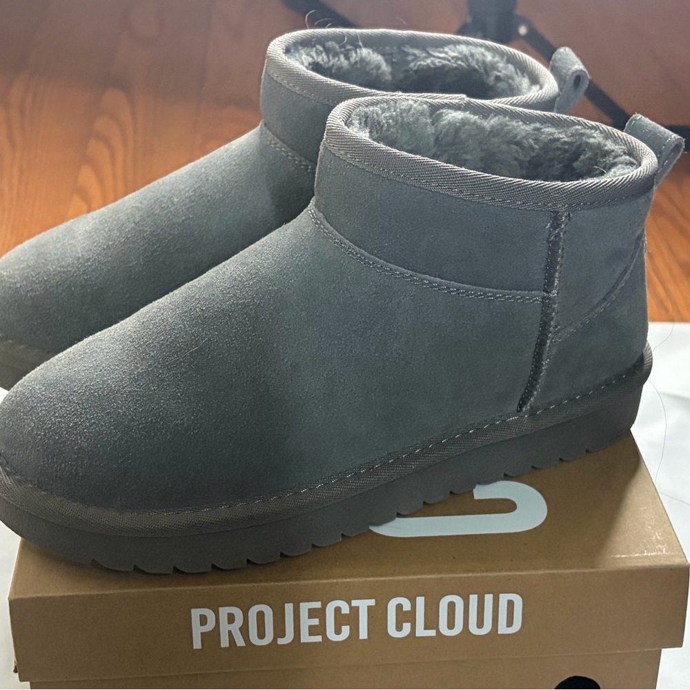 Project Cloud Gray Winter Boots